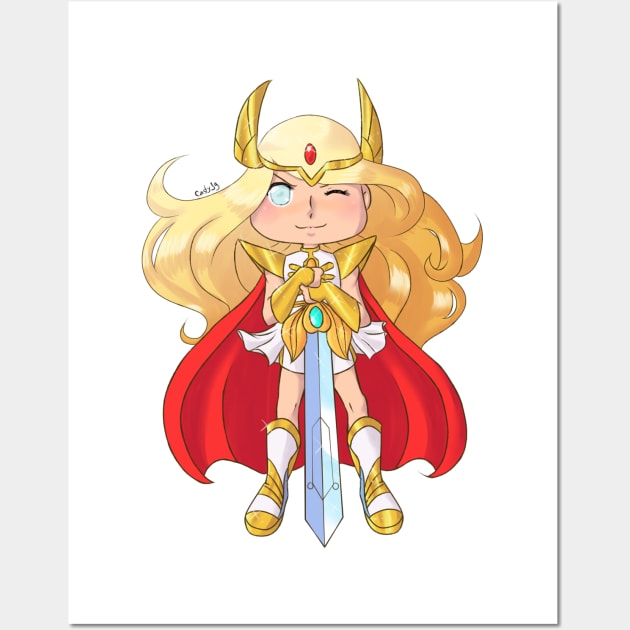 She-Ra Chibi Wall Art by Dream Castle by Casty Maat